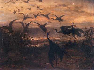 Taking-off Cranes by Jozef Marian Chemonski